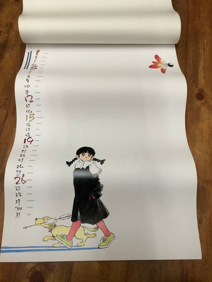 希少品】あだち充 壁掛けカレンダー1992 少女伝説 希少品】あだち充