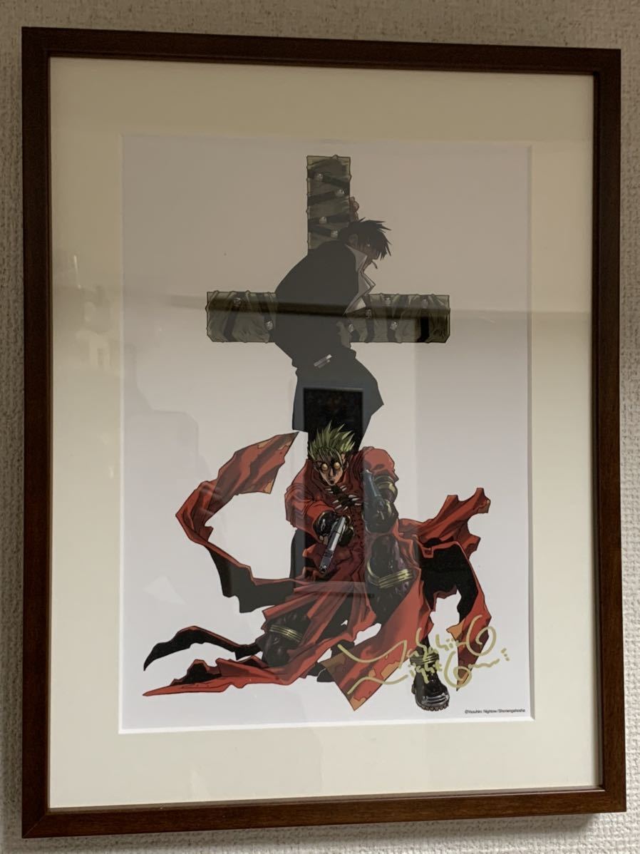 内藤泰弘 直筆サイン入りミストグラフ トライガン 〈共闘〉（TRIGUN