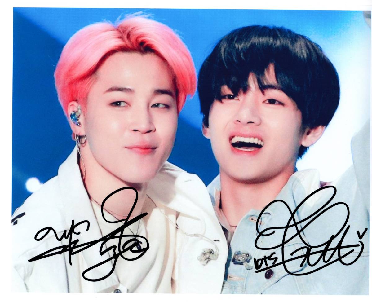 BTS ynwa 韓国サイン会 直筆サイン V テテ BTS ynwa 韓国サイン会 直筆