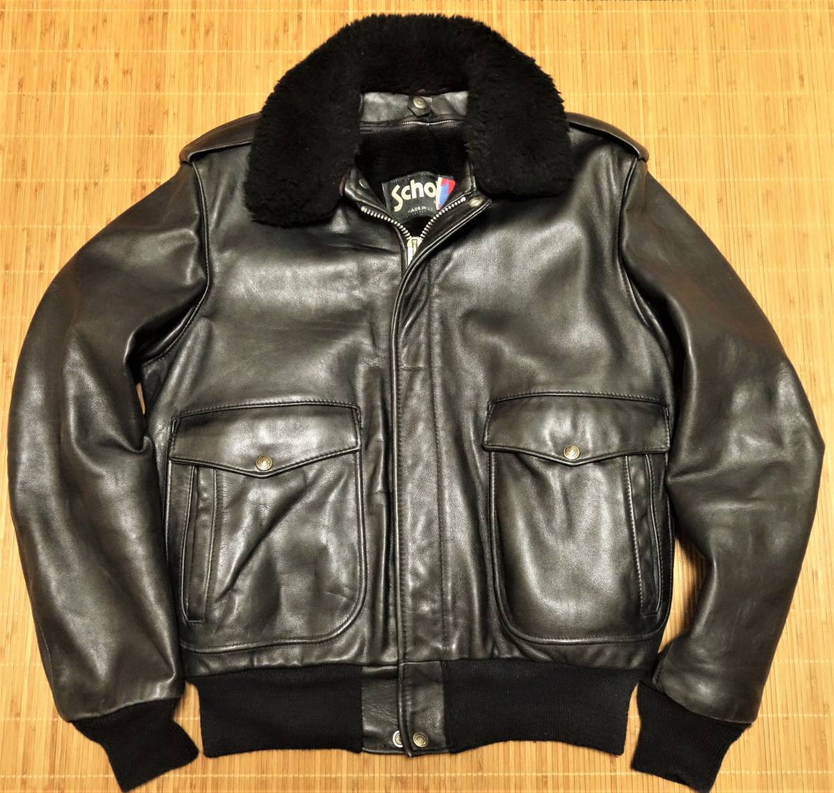 USA製 Schott ショット A-2 G-1レザージャケット ライナー付き