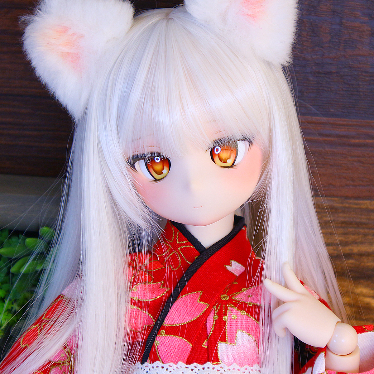 mdd ディーラー様製カスタムヘッド ウィッグ ドールアイ セット