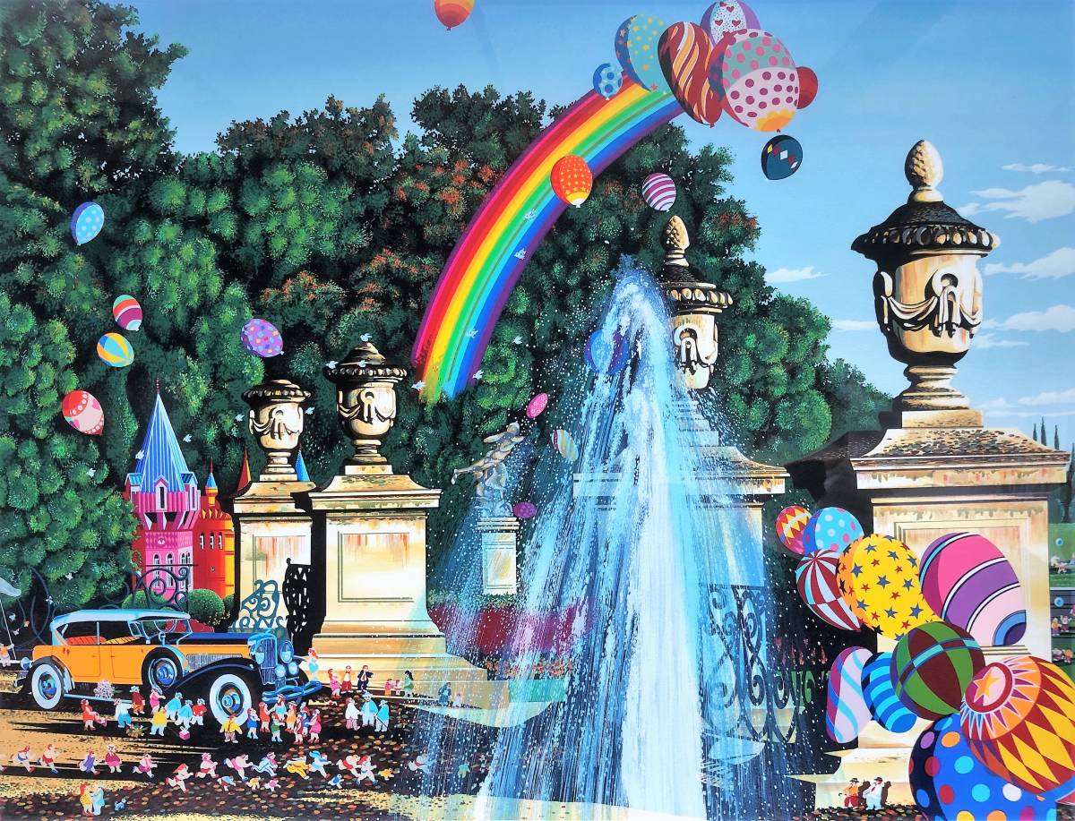 ヒロヤマガタ 絵画 コートヤードファウンテン ヒロヤマガタ 絵画