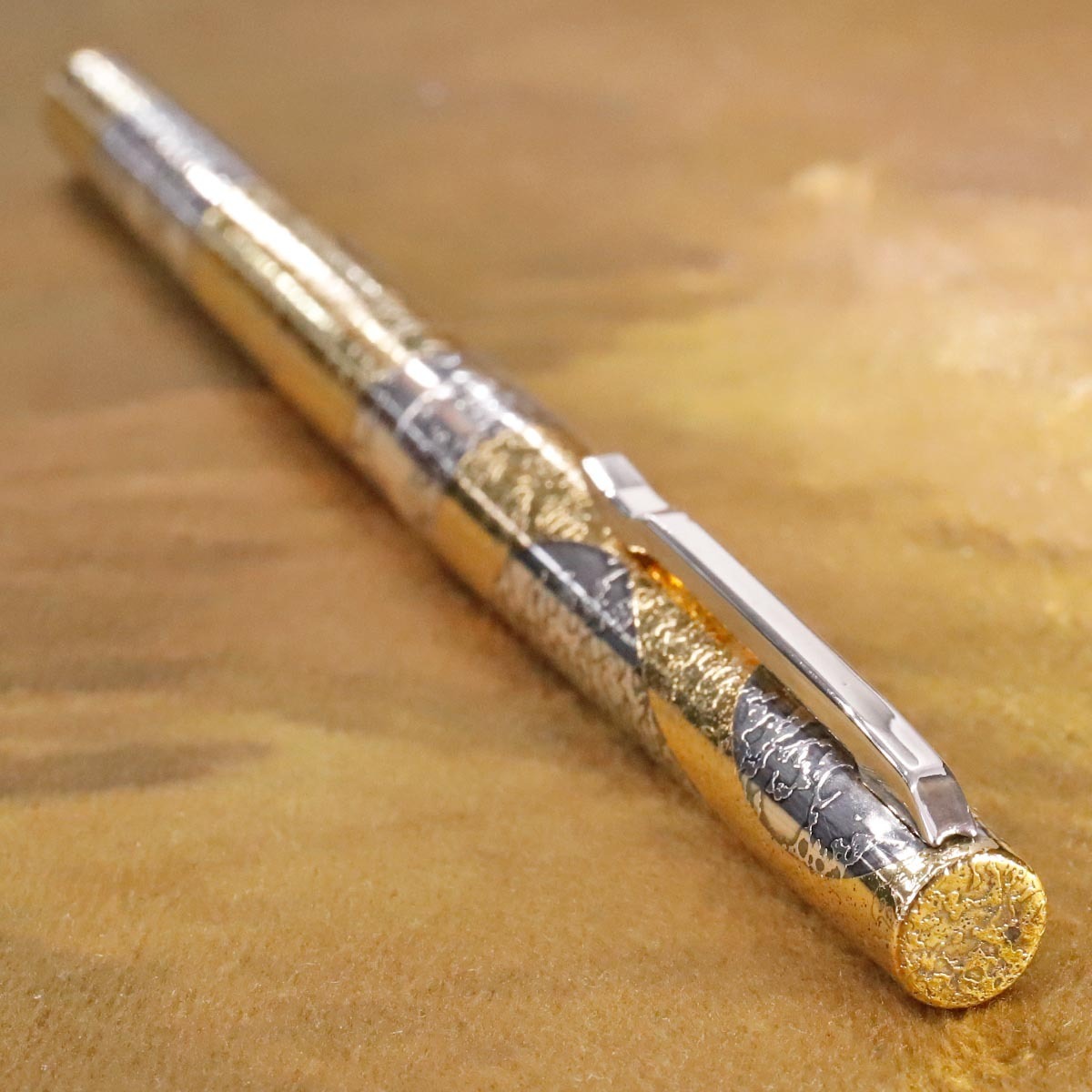 逸品 プラチナリビエール銀河 スターリングシルバーに本金焼き付け