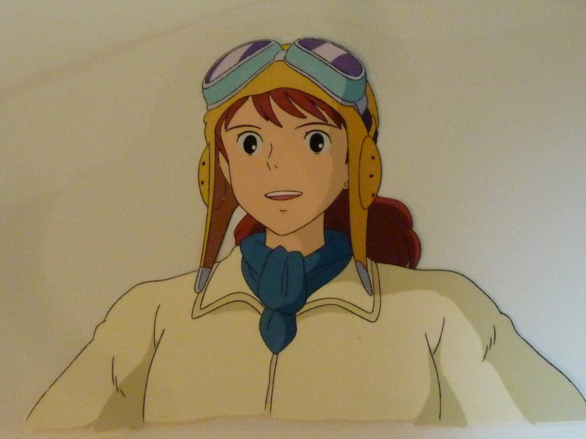 ジブリ セル画 紅の豚 フィオ 宮崎駿 岡村明美 原画 動画 直筆イラスト