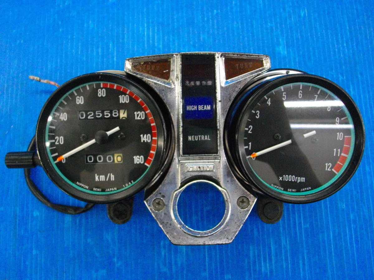 カワサキ Z250FT メーター スピード/タコ/インジゲーター
