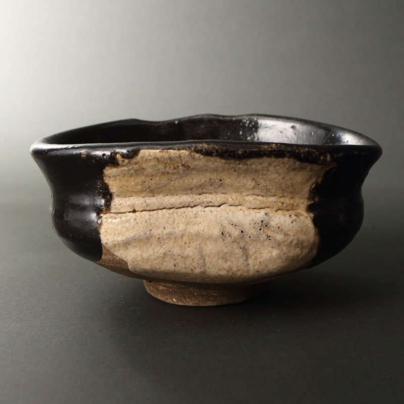 530『黒織部茶碗 箱付き』 /骨董品 古美術 古玩 アンティーク 【公式通販】