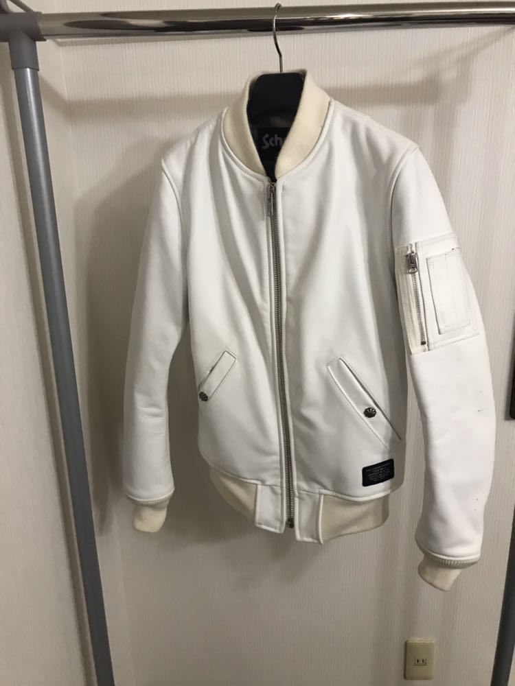 Schott ショット レザージャケット ホワイト レア】Schott ショット