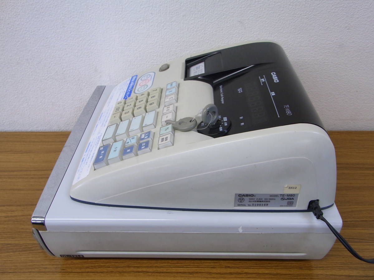 CASIO レジスターTE-M80 動作確認済み TE-M80 電子レジスター CASIO の