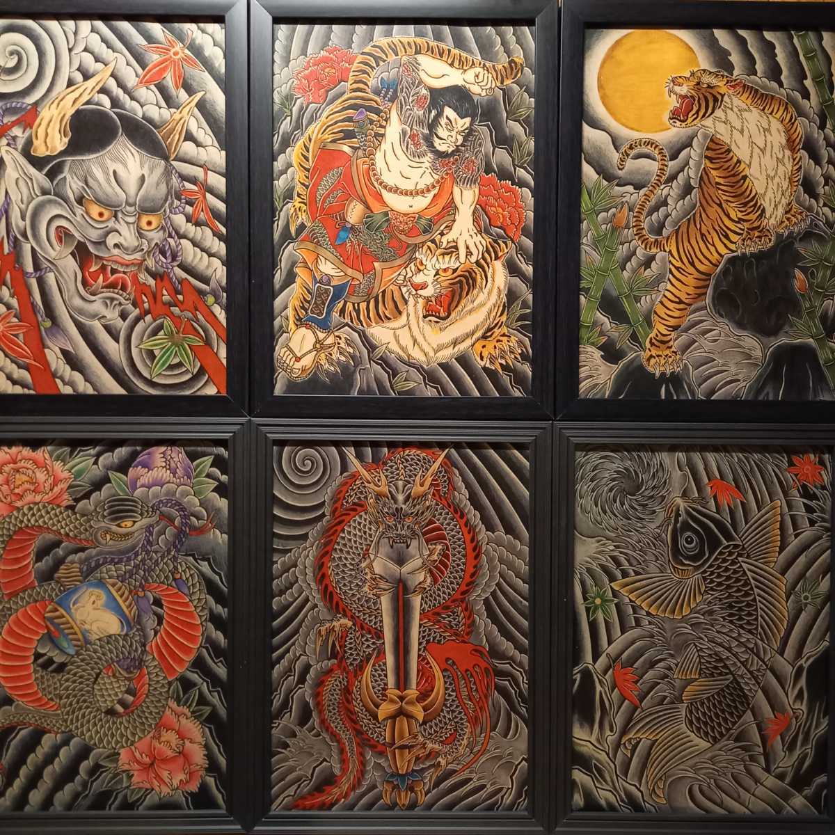 3代目彫よしポスター3枚セット 説明欄お読みください 刺青 和彫り