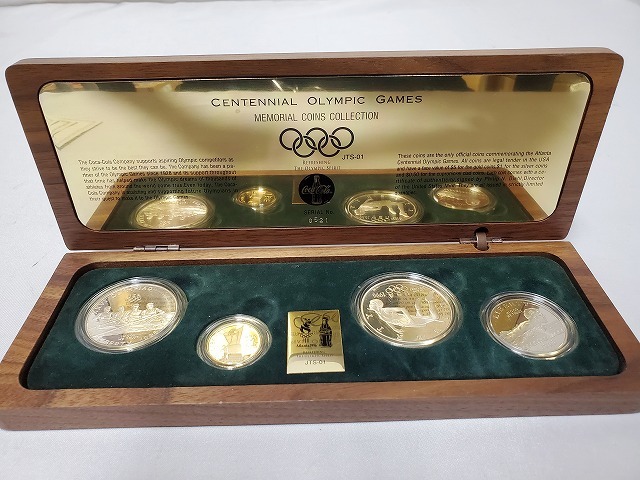 コカ・コーラ アトランタオリンピック 注文 公式記念コインセット