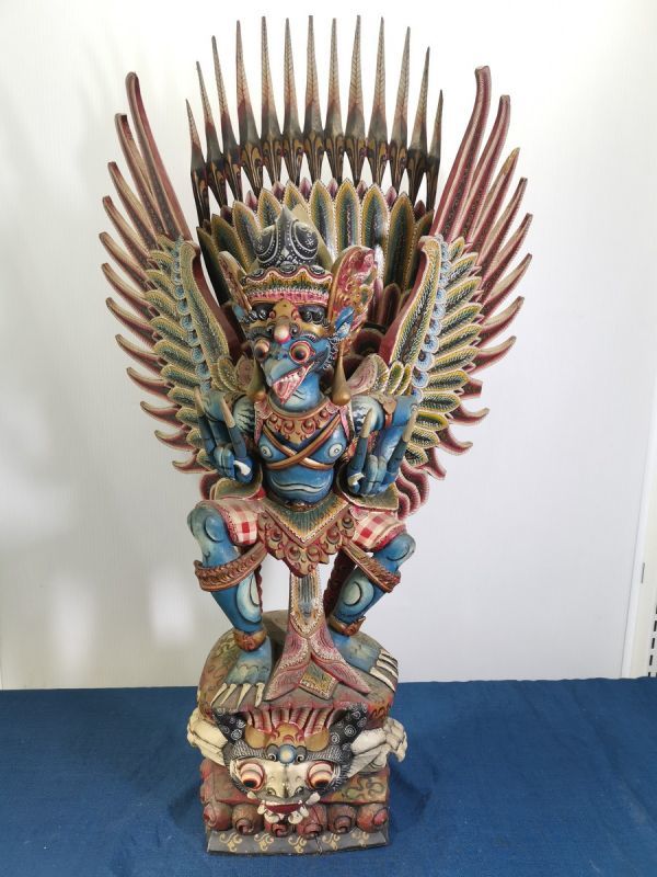 ガルーダ ヴィシュヌ神 インドネシア バリ島 東洋彫刻 神仏像 木彫り