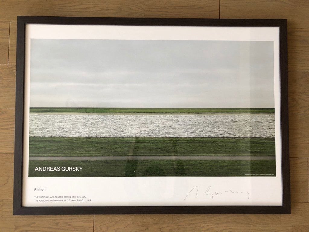 ANDREAS GURSKY サイン入り「ライン 川II」 アンドレアス・グルスキー