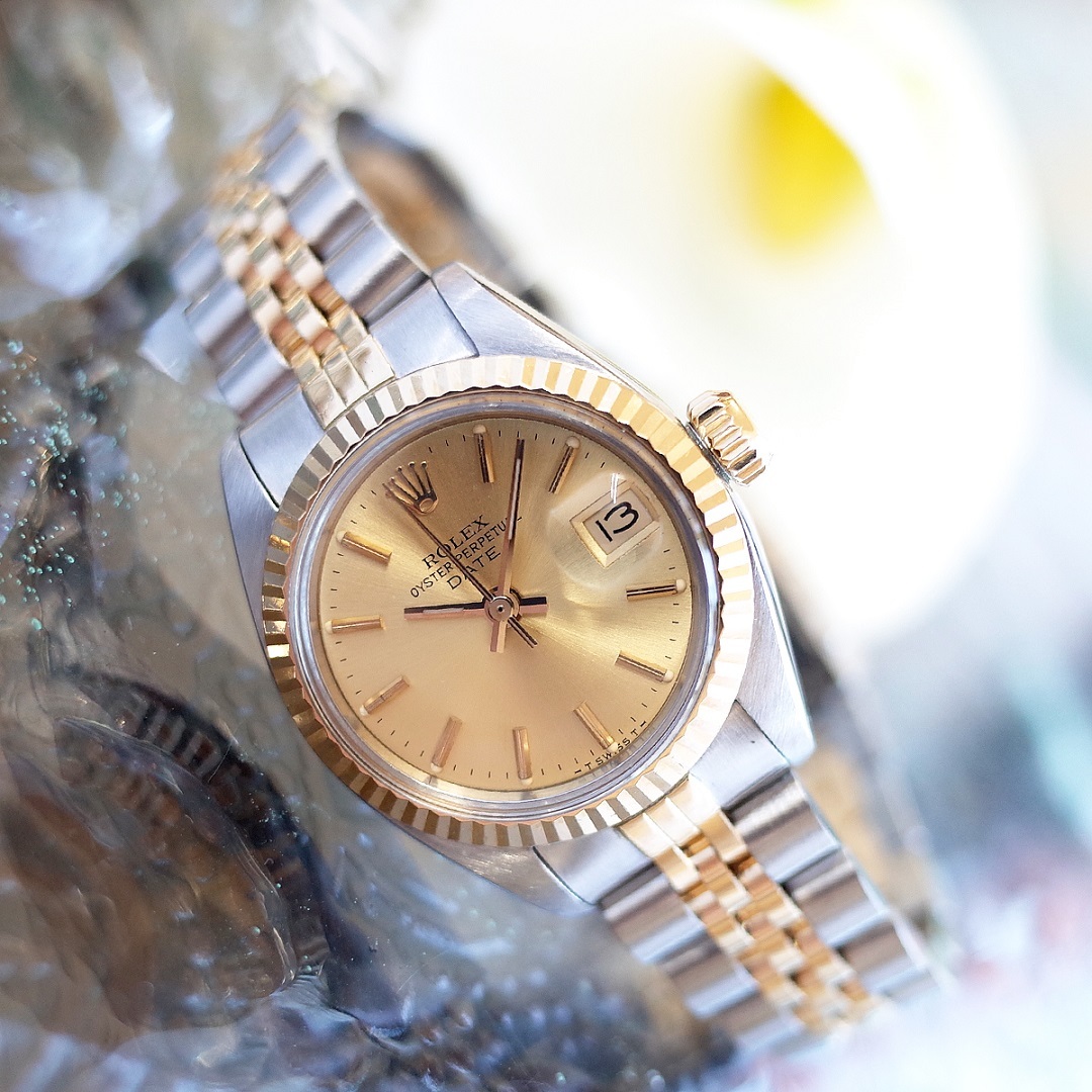 ROLEX 金無垢デイトジャスト 69178/79178 レディース 純正2コマ