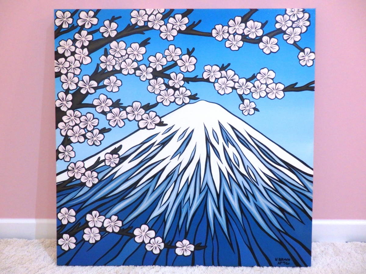 Heather Brown 桜 アート作品 絵画 フレーム ヘザーブラウン 桜 絵画
