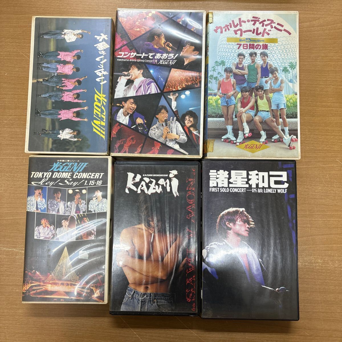 男闘呼組 少年隊 光GENJI VHSビデオテープ6本セット