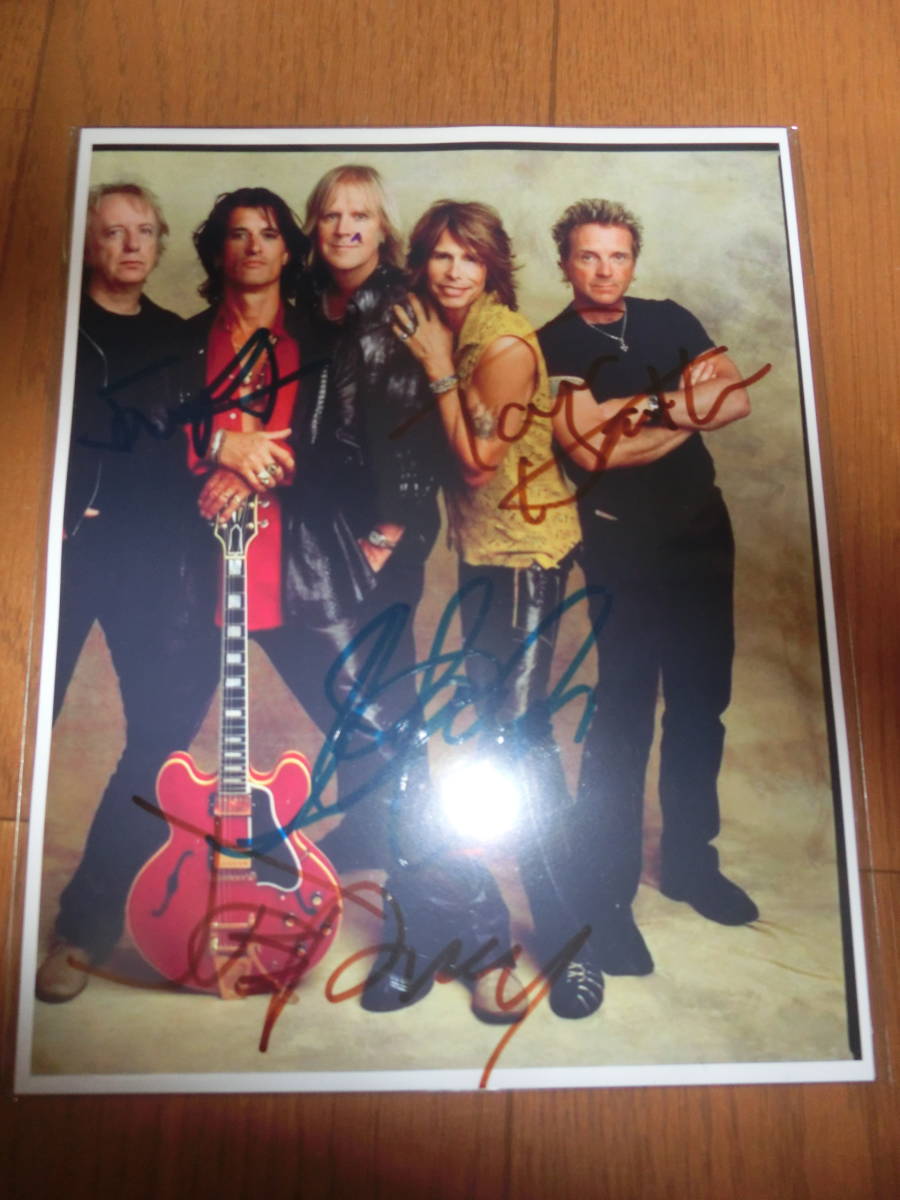 Aerosmith エアロスミス Joe Perry 直筆サイン本 Aerosmith エアロ