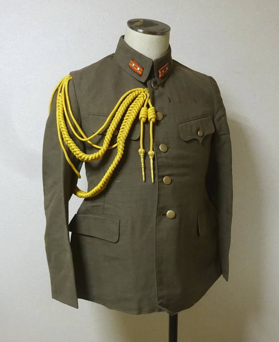 旧日本陸軍 将校用 三式 軍衣 軍服 少尉 3式軍衣