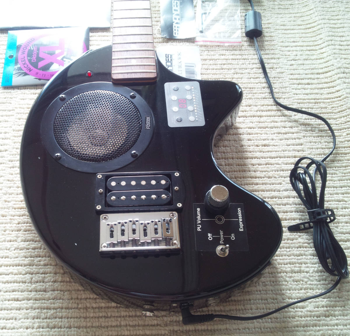 FERNANDES digi-zo レフティ 黒 エフェクター内蔵 ZO-3