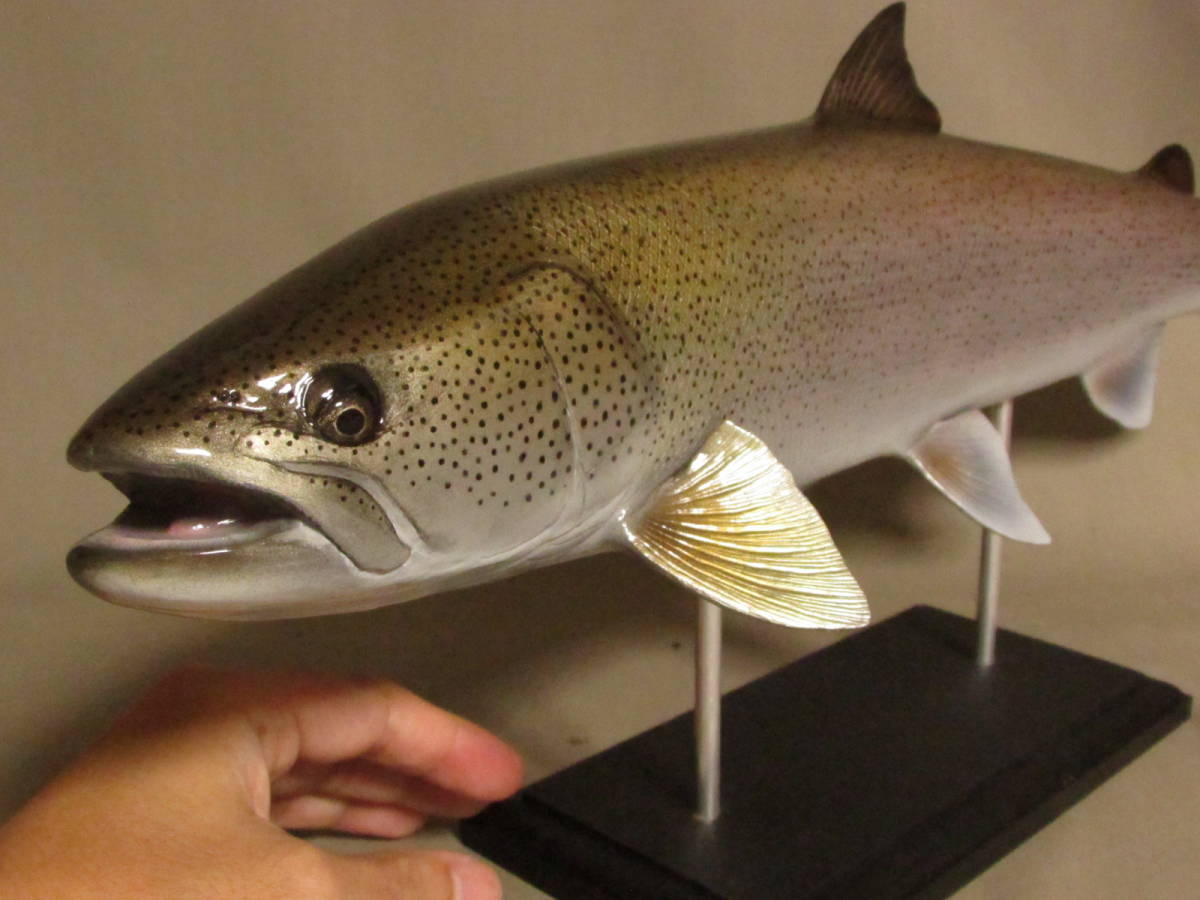 新作1 36cmアロワナ 魚模型 フィギュア レプリカ 魚オブジェ 金色