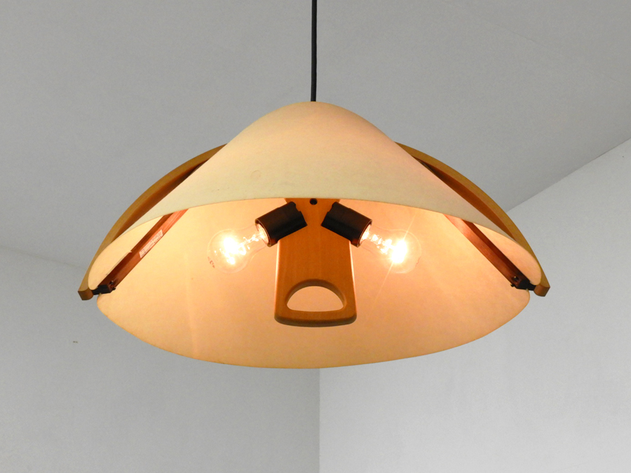 ☆超激レア美品☆ Domus 4灯シャンデリア ブナ材 ドムズ 照明 ☆超激