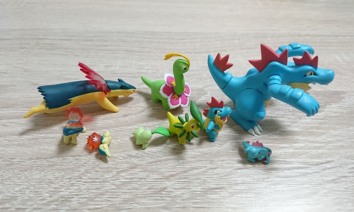 ポケモン フィギュア 立体ポケモン図鑑 メガニウム バクフーン