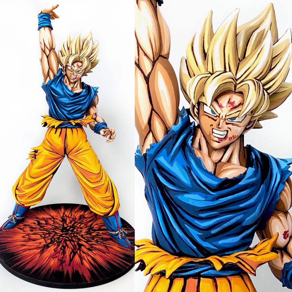 ドラゴンボール 孫悟空 SMSP ロゼ リペイント 二次元彩色 フィギュア