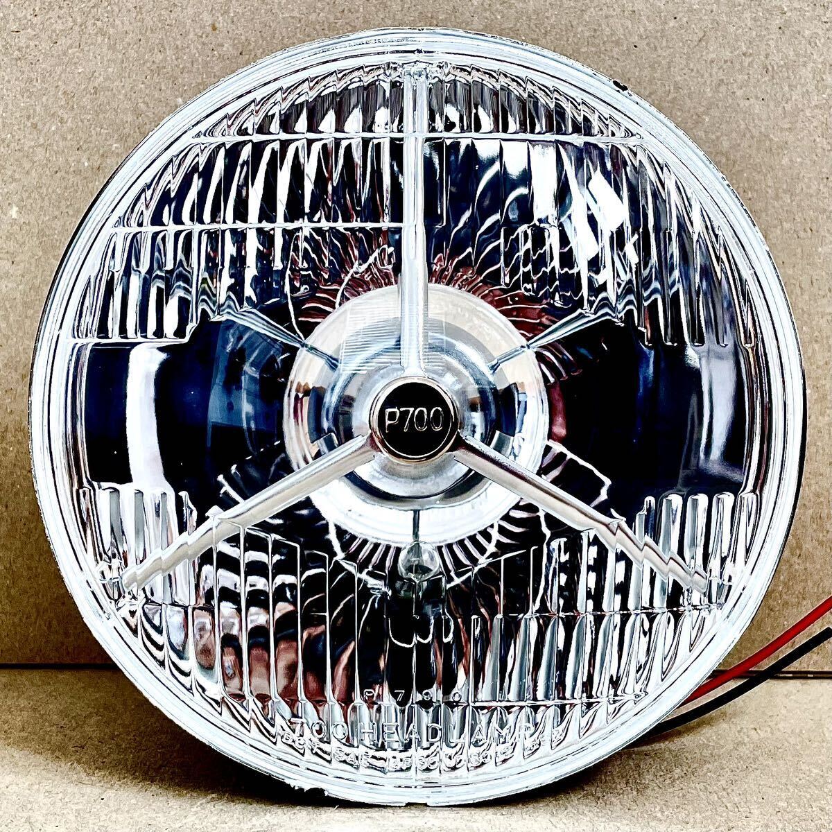 新品/未使用品180π用ルーカス/スリーポイントヘッドライト/検索SR400