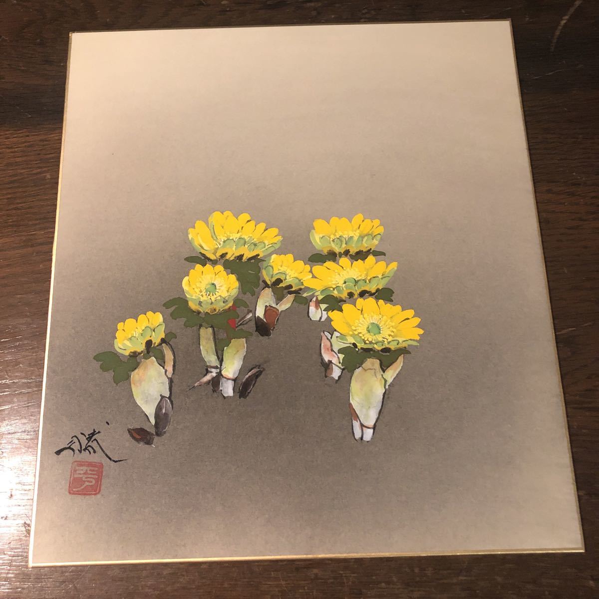 色紙絵『平野 勝』7枚セット 色紙絵『平野勝』7枚セット