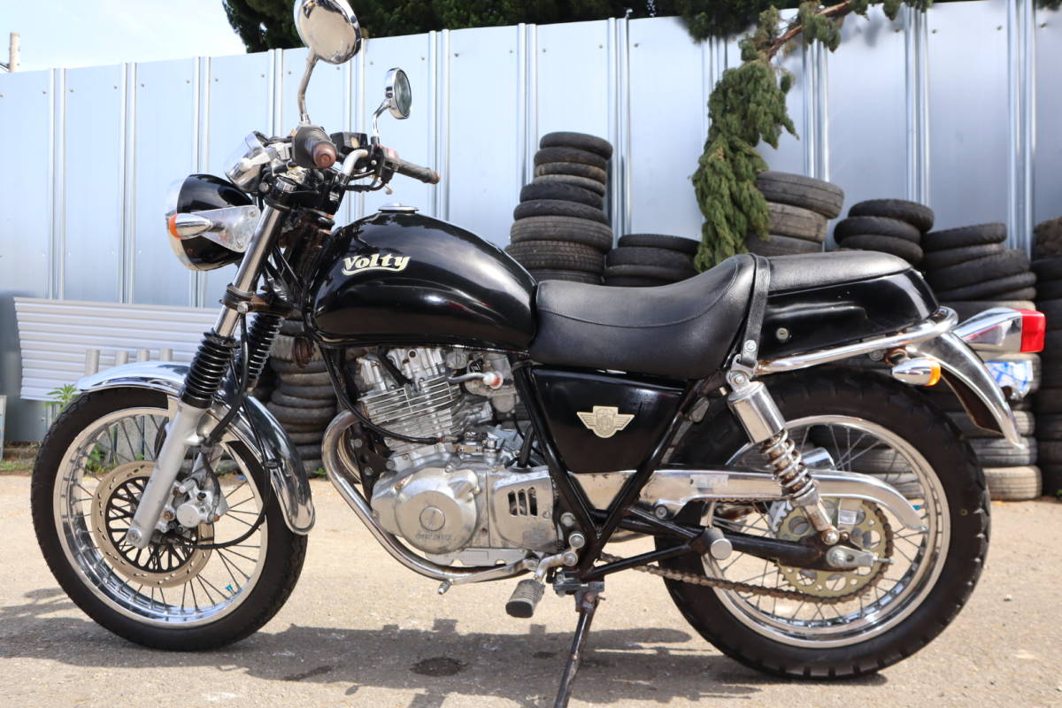 スズキ SUZUKI ボルティー Volty 純正タンク シルバー 錆なし グラス