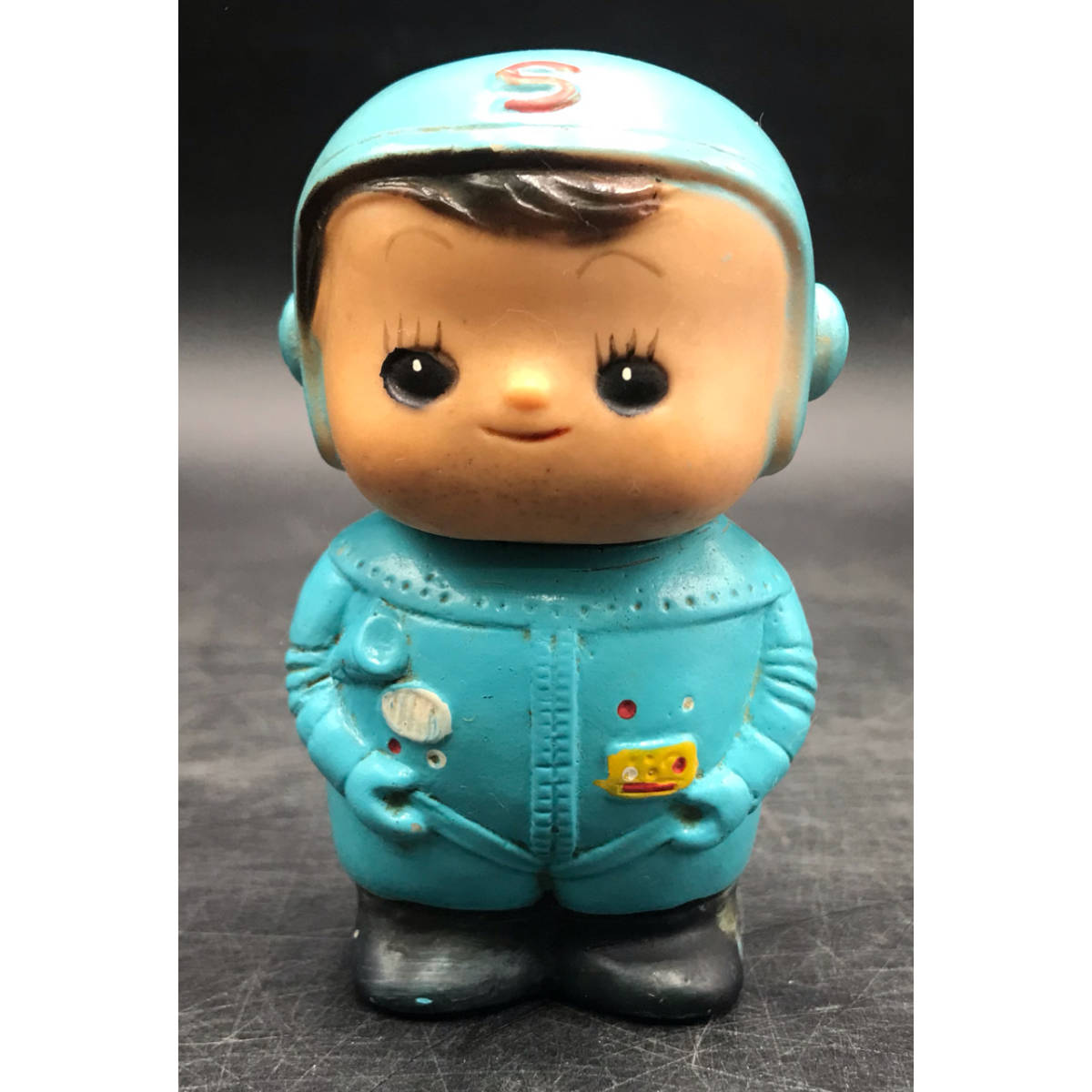 新品未使用 昭和レトロ 当時物 滋賀銀行 ソフビ しがちゃん 貯金箱