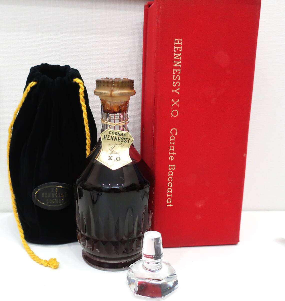 古酒 並行 Hennessy ヘネシー XO 黒キャップ 箱付き 6点セット 古酒 並行
