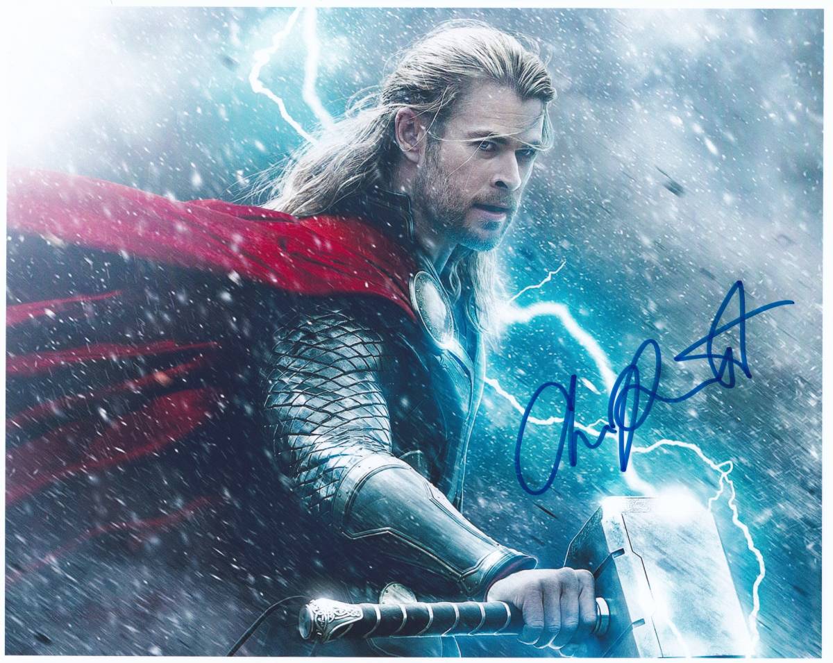 クリストファー・ヘムズワース ソー Marvel直筆サインカード マーベル