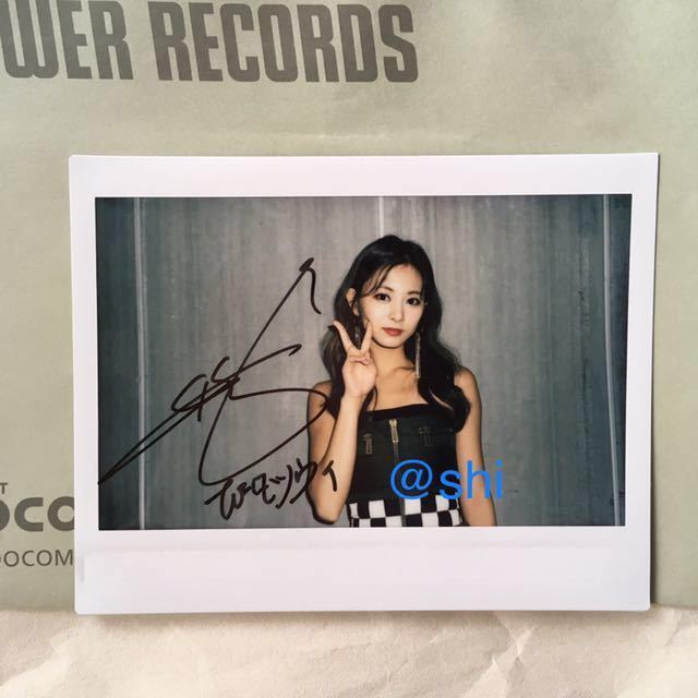 TWICE ツウィ 直筆サイン入りチェキ ポラロイド TWICE ツウィ 直筆