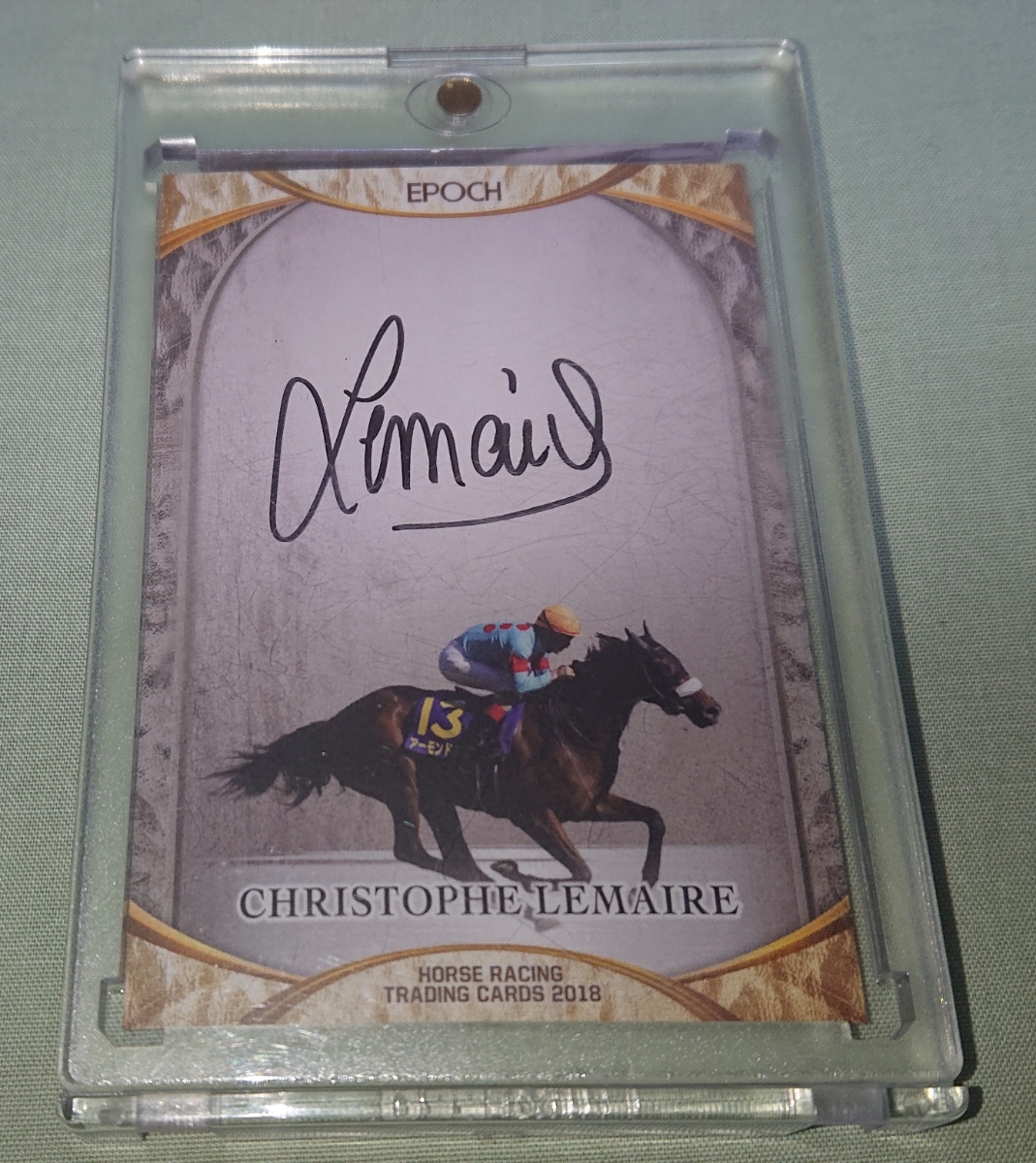 EPOCH ホースレーシングカードルメール直筆サインアーモンドアイ