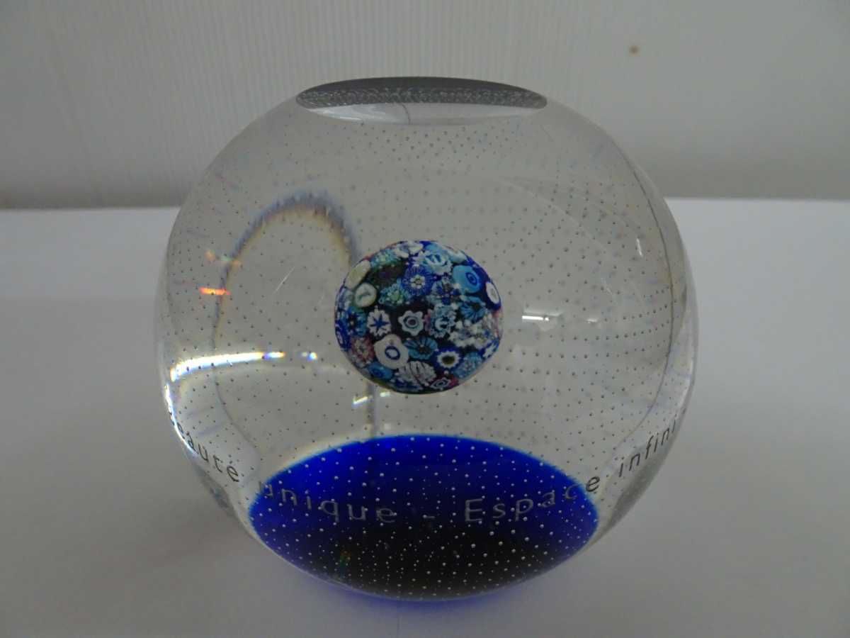 希少 SAINT LOUIS サンルイ クリスタルペーパーウェイト チューリップ