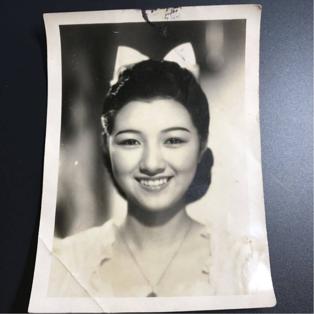 戦前映画女優☆高峰秀子直筆サイン入りブロマイド☆溝口健二松竹