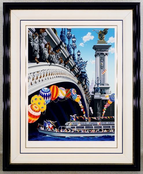 ヒロ・ヤマガタ フランスパリ「シャンゼリゼの花火」直筆サイン入り