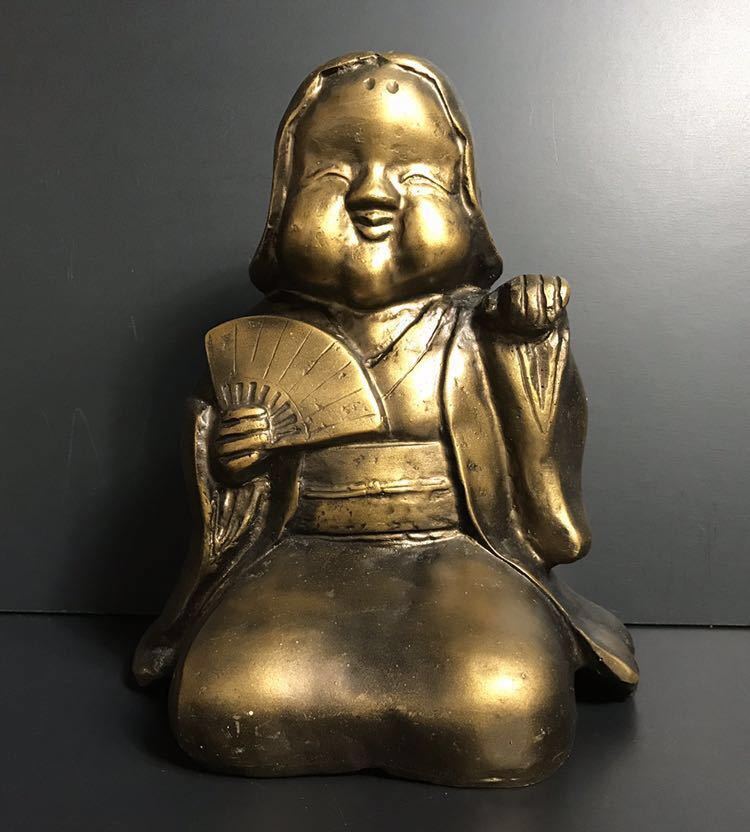 骨董 裏春画 置物 彫刻 おたふく おかめ 裏絵 縁起物 お多福 お面 骨董