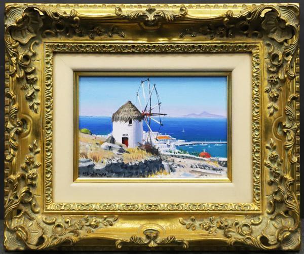 絵画 西村正次 ラマンチャの風車 絵画 西村正次 ラマンチャの風車