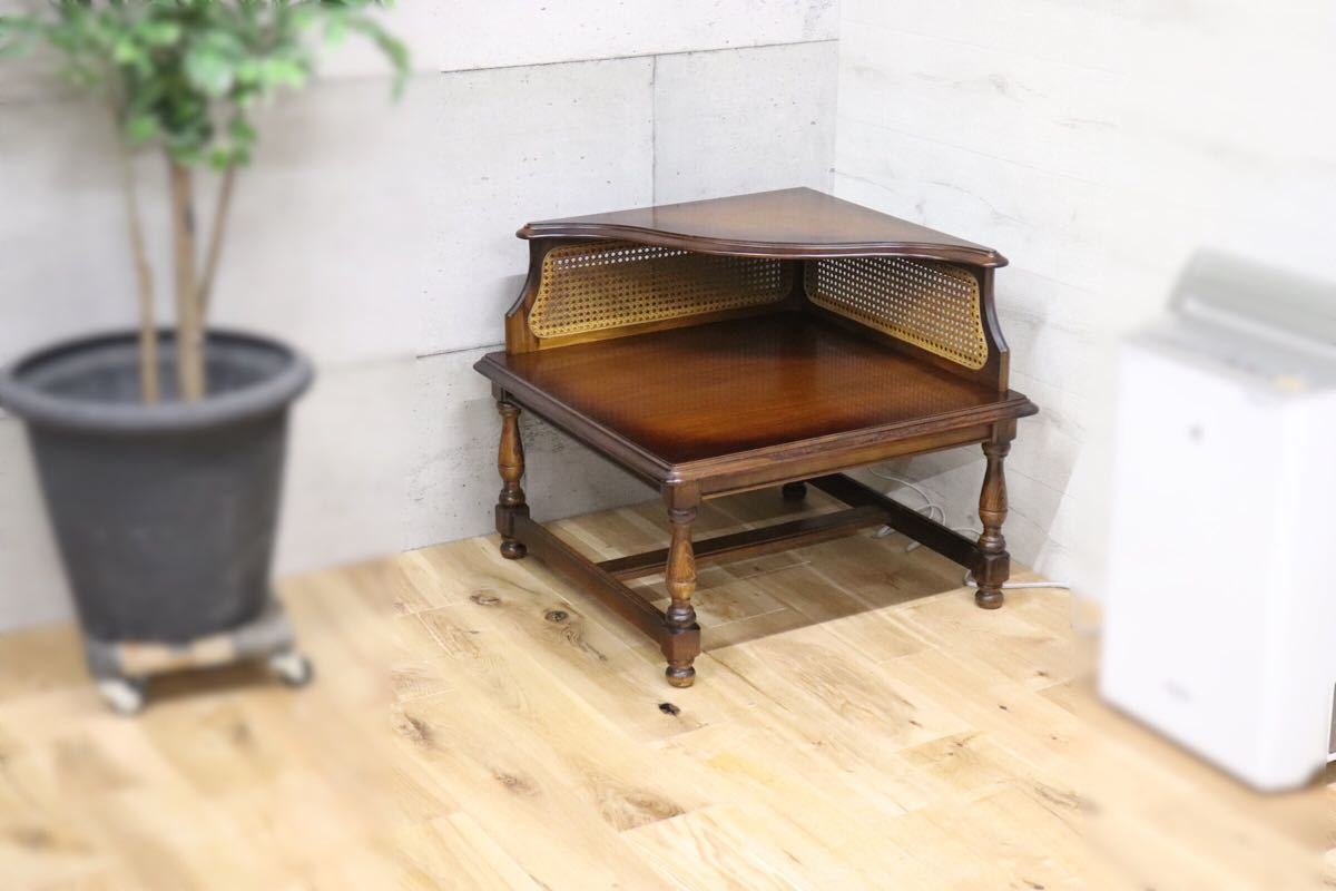 カリモク家具 コロニアル コーナーラック 花台 飾り台 karimoku