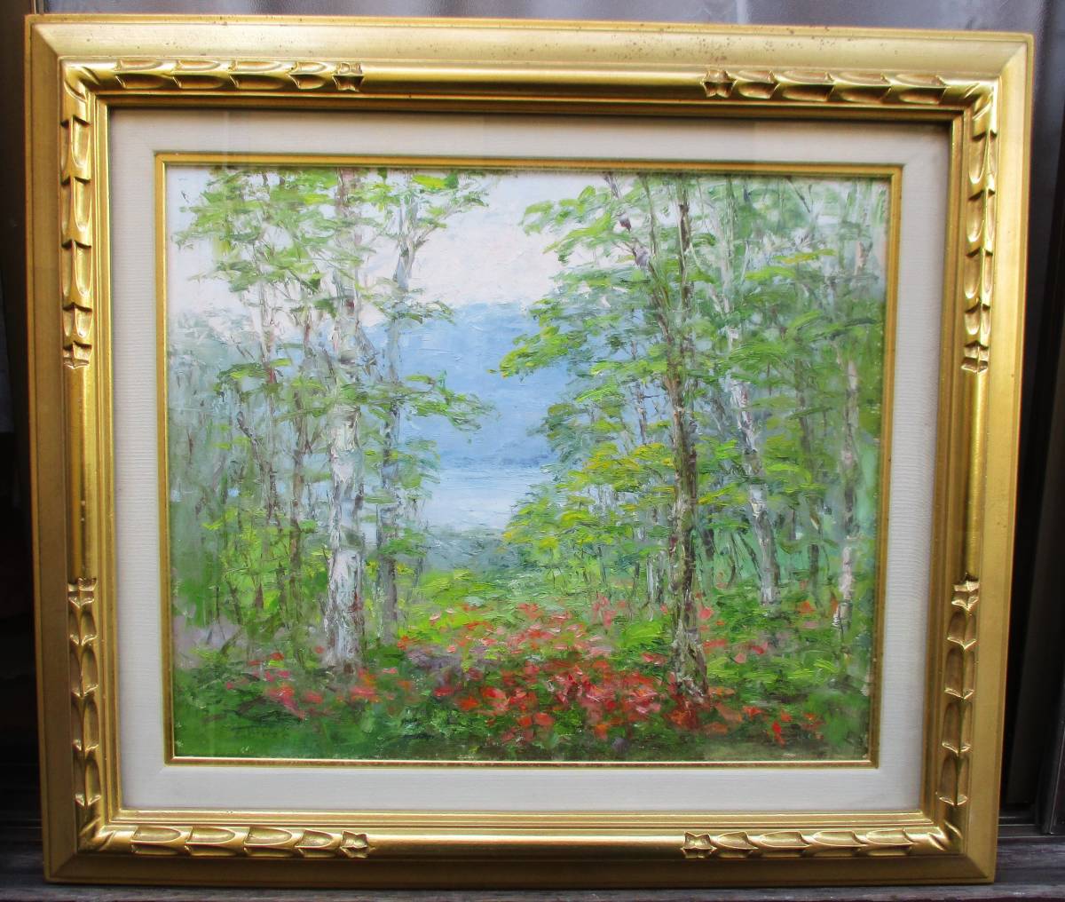 上鈴木正一 油彩画 A3『 メジロラモーヌ 』ロバート様のオーダー作品