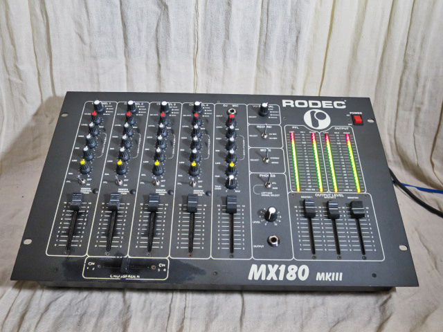 RODEC MX180 MKIII DJ mixer ミキサー 極上品 RODEC MX180 MKIII DJ