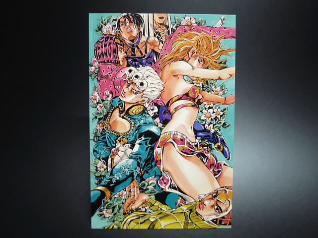 ジョジョの奇妙な冒険 徐倫＆ブチャラティ 複製原画 荒木飛呂彦 未展示