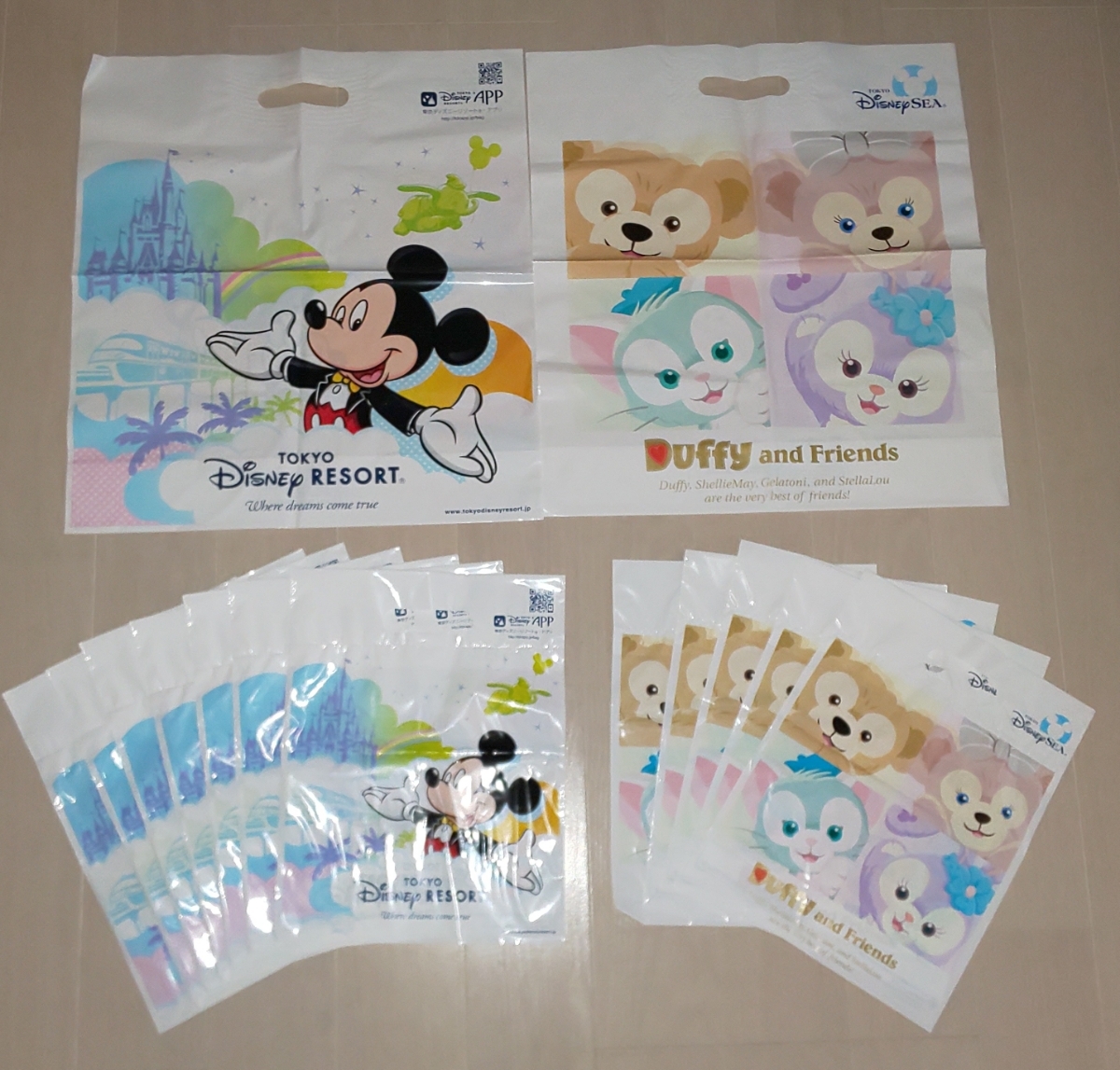 ディズニーリゾート 500枚以上 ショッパー レジ袋 おみやげ袋 ランド
