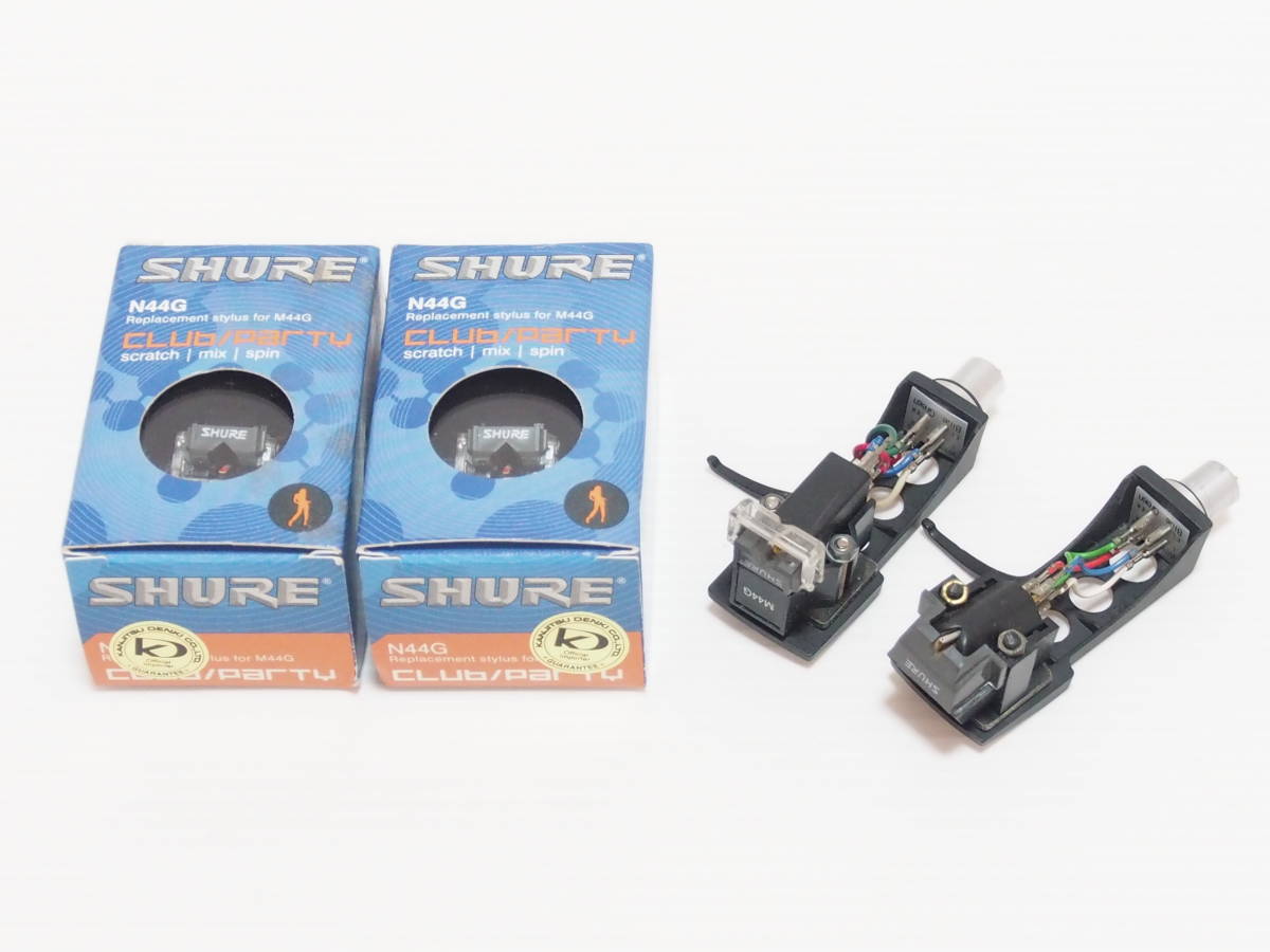 Technics⁄SHURE ◇MMカートリッジ SHURE M44G ( ヘッドシェル 付属
