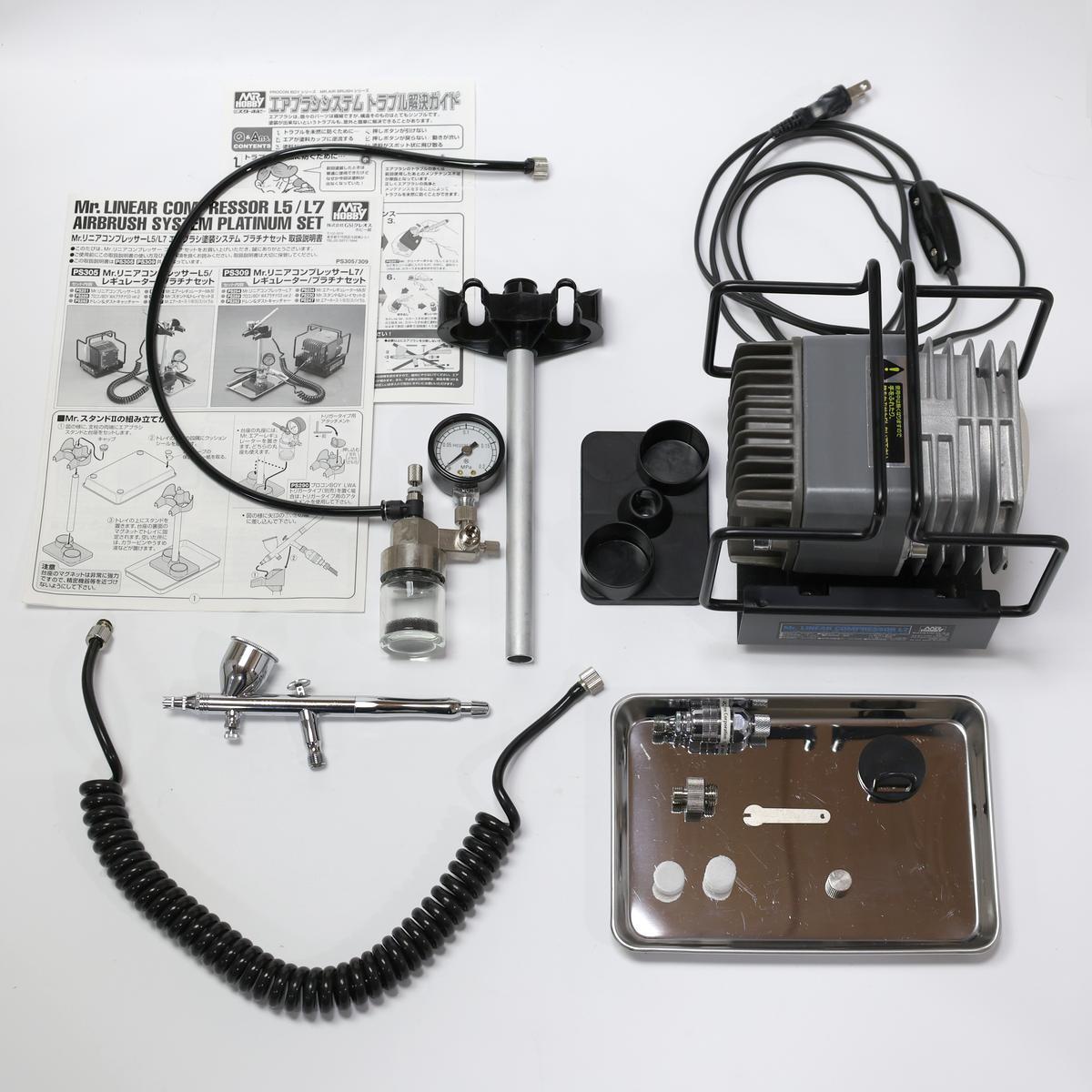Mr.リニアコンプレッサーL5 レギュレーター プラチナセット （エアブラシ)