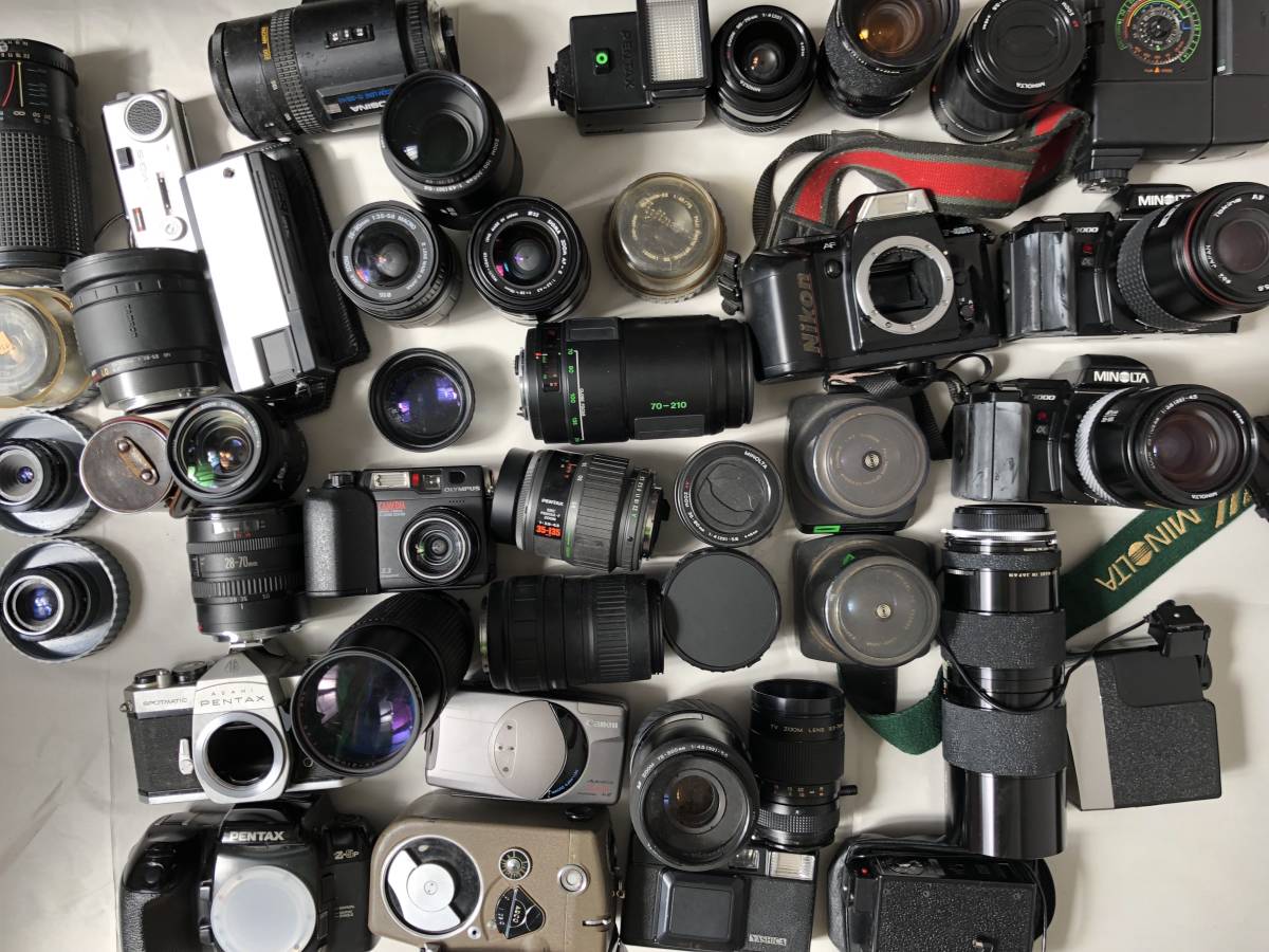 ジャンクカメラ ジャンクレンズ フィルムカメラ フラッシュとか9点