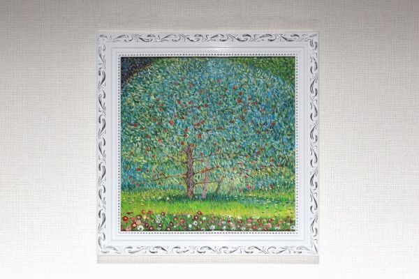 油絵素晴らしいクリムトの風景画美術アカデミー学生による完璧模写の