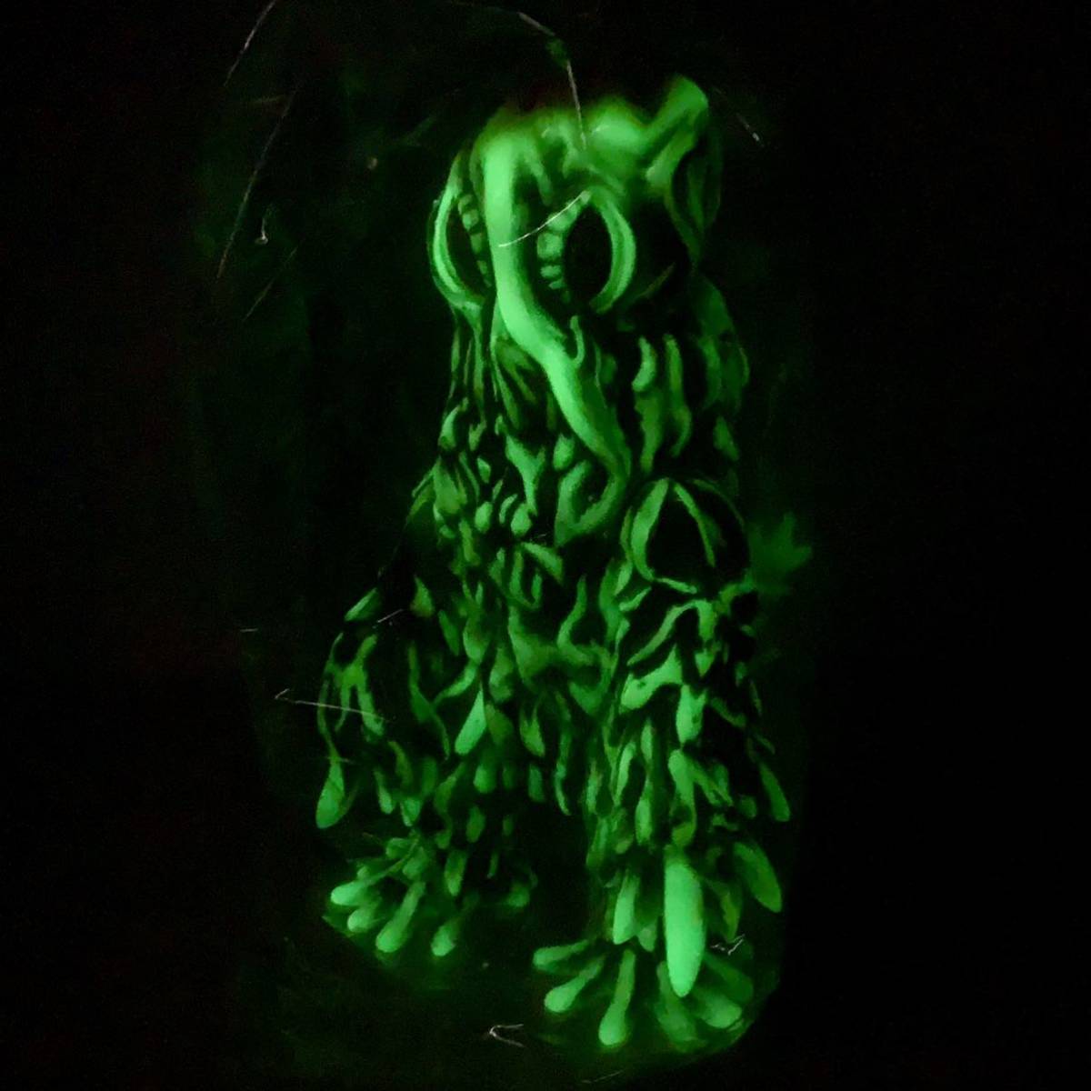 マルサン ヘドラ 450 開田裕治 限定カラー版 蓄光 GID ゴジラ マルサン