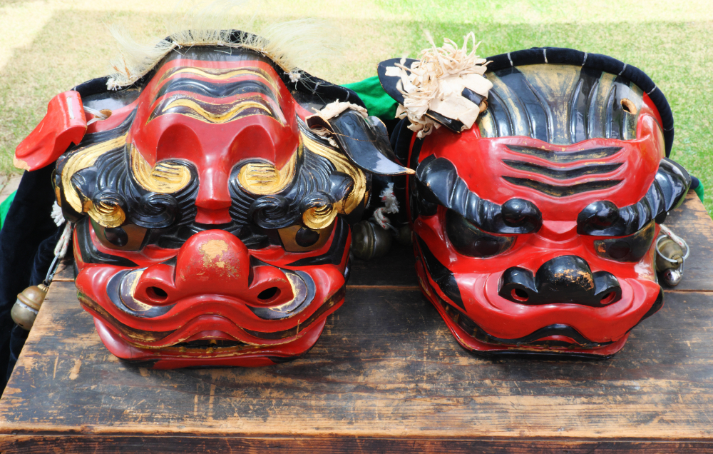 獅子舞の獅子頭